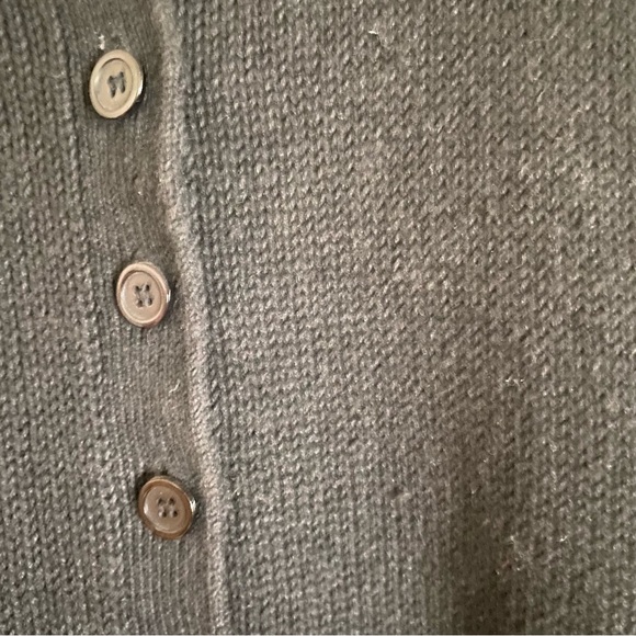 Vintage 90s Fashion Workshop Black Knit Button Up Vest - Picture 3 of 4